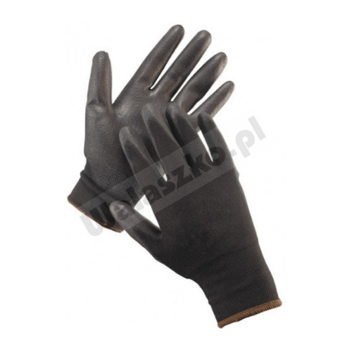 RĘKAWICE ROBOCZE POLIESTROWE POWLEKANE POLIURETANEM