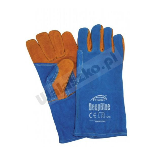 Rękawice spawalnicze DEEP BLUE dwoina bydlęca