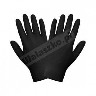 Rękawice jednorazowe nitrylowe bezpudrowe czarne