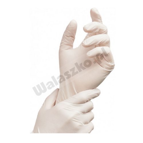 Rękawice jednorazowe lateksowe pudrowane diagnostyczne